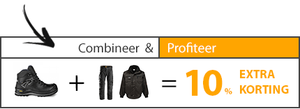combineer werkschoenen en werkkleding